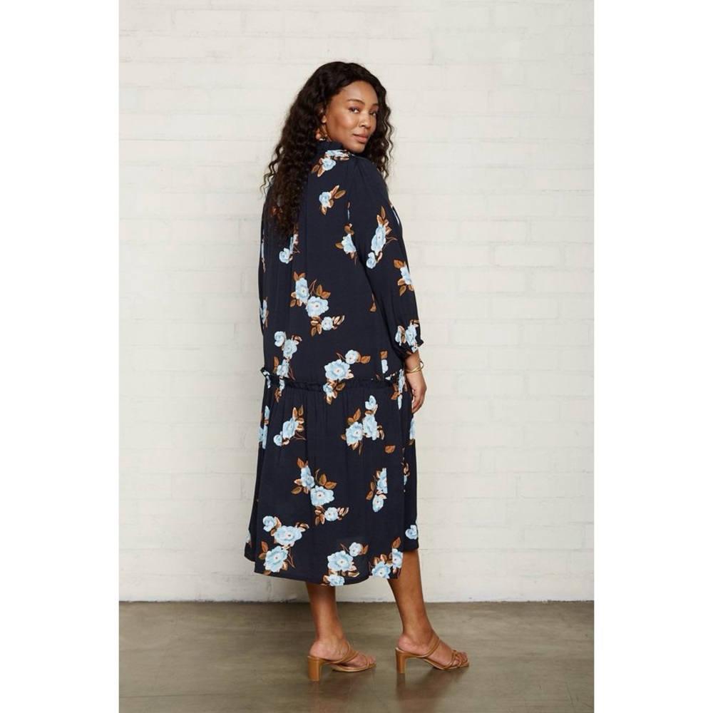 Rachel Pally Gail Dress Black Floral Size Small